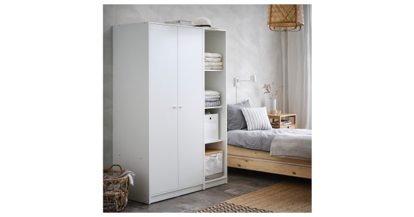 Ikea kleppstad wardrobe with 3 doors deals